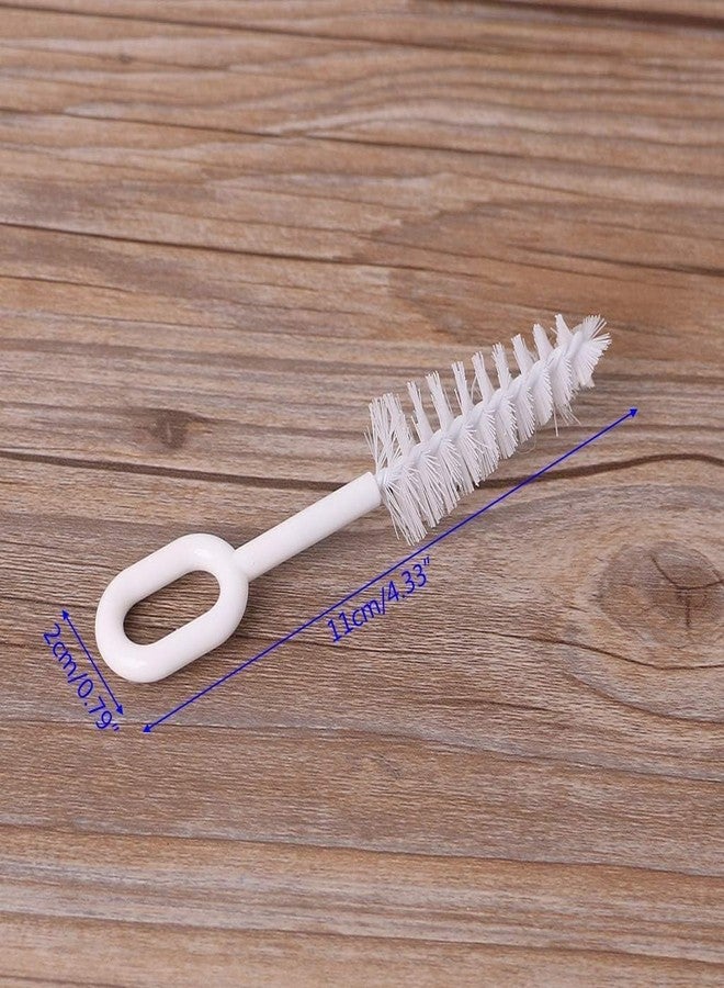 Cauaoa 10 Pcs White Pacifier Cleaning Set,Nipple Cleaner Nipples Brush Cleaning Tools Professional Bristle High Density Pacifier Soother Accessories,Bottle-Feeding - Image 5